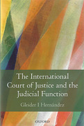 Cover of The International Court of Justice and the Judicial Function