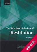 Cover of The Principles of the Law of Restitution (eBook)