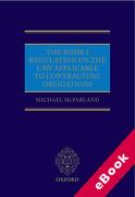 Cover of The Rome I Regulation on the Law Applicable to Contractual Obligations (eBook)