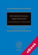 Cover of International Arbitration: Law and Practice in Switzerland (eBook)