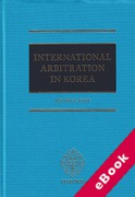 Cover of International Arbitration in Korea (eBook)
