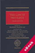 Cover of The Law of Privilege (eBook)