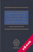 Cover of Appeals Before the Court of Justice of the European Union (eBook)