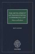 Cover of The Development of Transnational Commercial Law: Policies and Problems