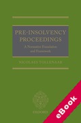 Cover of Pre-Insolvency Proceedings: A Normative Foundation and Framework (eBook)
