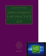 Cover of Blackstone's Employment Law Practice 2019 (Book and Digital Pack)