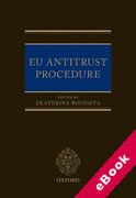Cover of EU Antitrust Procedure (eBook)