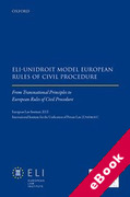 Cover of ELI &#8211; Unidroit Model European Rules of Civil Procedure (eBook)