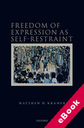 Cover of Freedom of Expression as Self-Restraint (eBook)