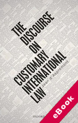 Cover of The Discourse on Customary International Law (eBook)