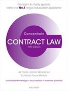 Cover of Concentrate: Contract Law - Revision and Study Guide