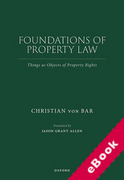Cover of Foundations of Property Law: Things as Objects of Property Rights (eBook)