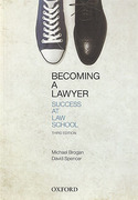 Cover of Becoming a Lawyer: Success at Law School