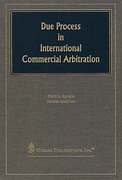 Cover of Due Process in International Commercial Arbitration