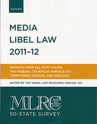 Cover of Media Libel Law 2011-12: MLRC 50-State Survey
