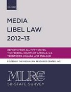 Cover of Media Libel Law 2012-13: MLRC 50-State Survey