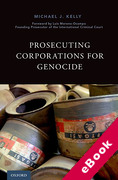 Cover of Prosecuting Corporations for Genocide (eBook)