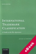Cover of International Trademark Classification: A Guide to the Nice Agreement (eBook)