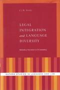 Cover of Legal Integration and Language Diversity: Rethinking Translation in EU Lawmaking