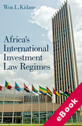 Cover of Africa's International Investment Law Regimes (eBook)