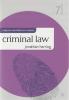 Cover of Palgrave Law Masters: Criminal Law