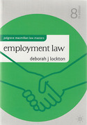 Cover of Palgrave Law Masters: Employment Law