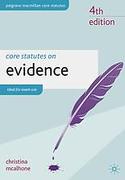 Cover of Core Statutes on Evidence 