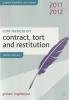 Cover of Core Statutes on Contract, Tort & Restitution 2011-2012
