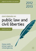 Cover of Core Statutes on Public Law & Civil Liberties 2012-2013