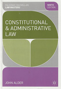 Cover of Palgrave Law Masters: Constitutional and Administrative Law