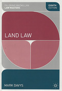 Cover of Palgrave Law Masters: Land Law