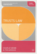 Cover of Palgrave Law Masters: Trusts Law