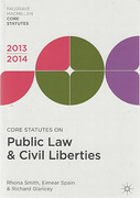 Cover of Core Statutes on Public Law & Civil Liberties 2013-2014