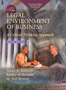 Cover of The Legal Environment of Business, The:a Critical Thinking Approach with Total Law CD-Rom