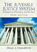 Cover of The Juvenile Justice System, The:Deliquency, Processing and the Law