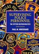 Cover of Supervising Police Personnel:the Fifteen Responsibilites