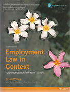 Cover of Employment Law in Context: An Introduction for HR Professionals 4th ed (mylawchamber)