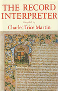 Cover of The Record Interpreter: Collection of Abbreviations, Latin Words and Names Used in English Historical Manuscripts and Records