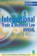 Cover of International Trade and Business Law Annual: Volume 8