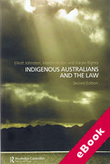 Cover of Indigenous Australians and the Law (eBook)