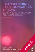 Cover of Transcending the Boundaries of Law: Generations of Feminism and Legal Theory (eBook)