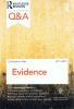 Cover of Routledge Q&A: Evidence 2011 - 2012