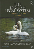 Cover of The English Legal System 2011 - 2012