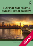 Cover of Slapper &#38; Kelly's The English Legal System (eBook)