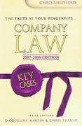 Cover of Key Cases: Company Law 2007-2008