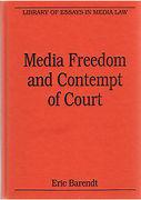 Cover of Media Freedom and Contempt of Court