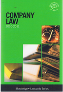 Cover of Routledge Lawcards: Company Law 2010-2011