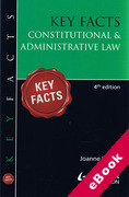 Cover of Key Facts: Constitutional and Administrative Law (eBook)