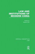 Cover of Law and Institutions of Modern China