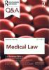 Cover of Routledge Q&A Medical Law 2011-2012